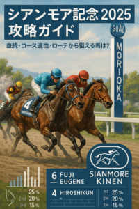 シアンモア記念2025予想：血統・ローテーション・コース適性・過去10年の傾向から徹底分析！