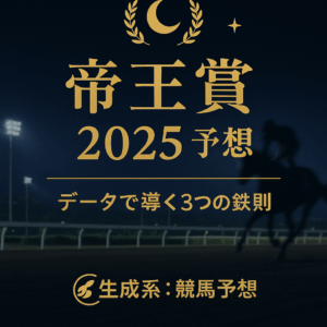 【帝王賞2025】過去の傾向から導く！勝利への3つの予想ポイント