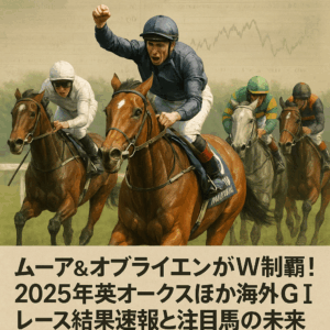 2025年6月6日 海外G1レース結果速報：有力馬たちの血統と次走展望