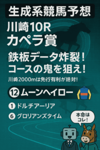 専門家による徹底分析とレース予想：川崎10R カペラ賞 (B2B3)