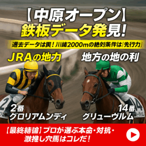 【2025年 中原オープン 徹底攻略】過去データが暴く「3つの鉄則」- 川崎2000mを制する馬はこれだ！
