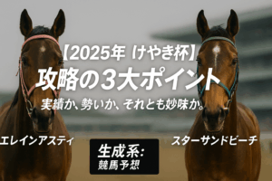 【2025年けやき杯(3歳)予想】過去データ徹底分析！名古屋1700mを制する馬券的中の3大ポイント