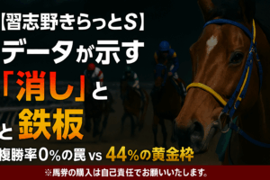 習志野きらっとスプリント2025【予想のポイント】過去10年のデータから導く「3つの鉄則」で的中を狙え！