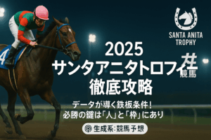 【2025年サンタアニタトロフィー予想】過去10年の傾向を徹底分析！馬券的中のための3つの重要ポイント