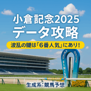 【小倉記念2025】過去データが導く！勝利への3つの予想ポイント徹底解説