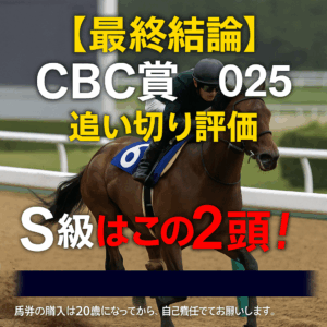 CBC賞2025【追い切り最終評価】S評価は2頭！全馬診断で浮上する衝撃の穴馬とは