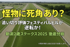 【新潟2歳S 2025 追い切り評価】怪物リアライズシリウスに死角あり？S評価フェスティバルヒルが逆転か！有力馬の状態を徹底分析