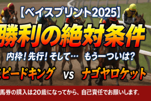 【2025年ベイスプリント予想】スピードキング対ナゴヤロケット！名古屋920mの電撃戦を制する馬の「3つの絶対条件」を過去傾向から徹底解剖