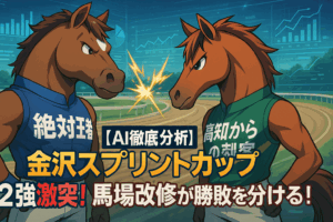 【金沢スプリントカップ2025予想】2強対決！ハクサンパイオニア対ミスズグランドオー、全頭診断とプロの注目ポイント