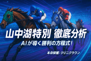 山中湖特別 2025 予想｜有力馬をデータで徹底分析！クリニクラウンが主役か？