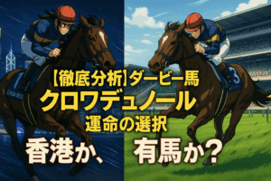 クロワデュノールの次走は香港か有馬記念か？ダービー馬の最適ローテーションを徹底分析