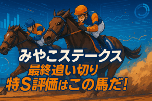 【2025年みやこS】アウトレンジ、ロードクロンヌら有力馬の一週前追い切りを徹底分析！レースの重要ポイントも解説