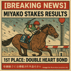 Miyako Stakes 2025 Results: Double Heart Bond Wins by a Landslide with a New JRA Record! Full Results and Race Recap